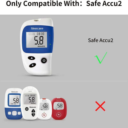 sinocare blood glucose test strips Safe ACCU2 (ACCU2 blood glucose test strips 200)