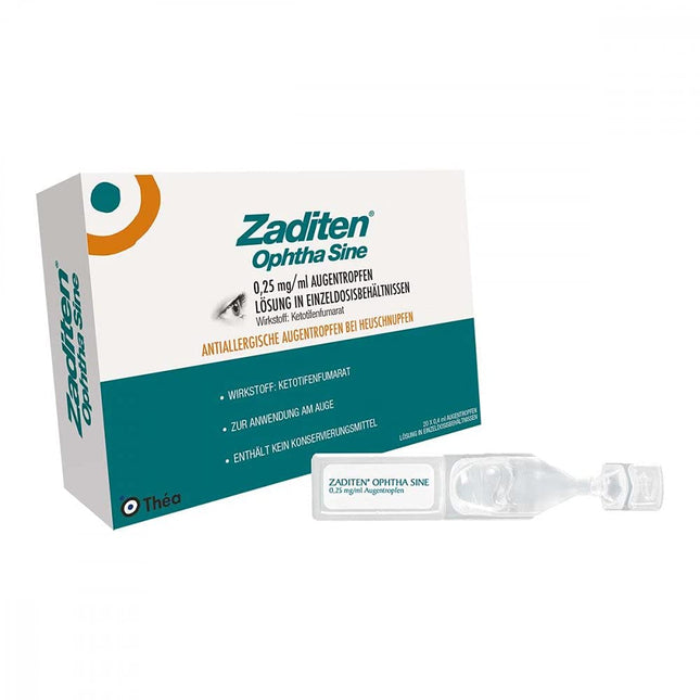 ZADITEN ophtha sine 0.25 mg/ml eye drops, single-dose, 20 pieces