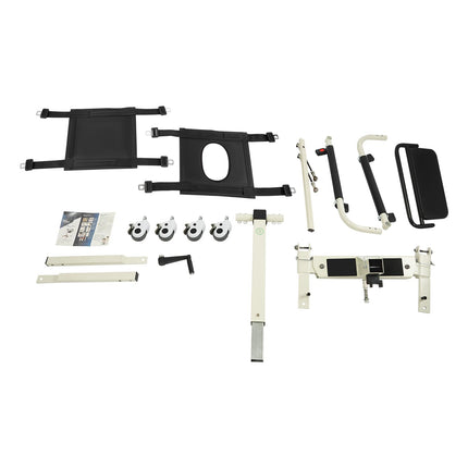 Patient lift transfer chair, patient lift for home and car, adjustable seat height 35-70cm, load capacity 120kg, suitable for people with a body width of less than 18.5 inches