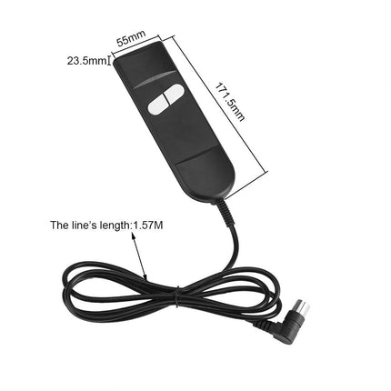 Tbest Remote Control for TV, Ersatile, Remote Control Replacement, Lift Ch Controller, Multi-use, 2 Buttons, 5-pin Connector, Control for Lift Chs, Electric Recliner