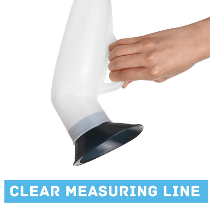 Urinal Bottle Women Men Portable Emergency Urinal Toilet Unisex Urinal Urinal Bottle Urine Collection Container with Lid for Car Travel 800ML