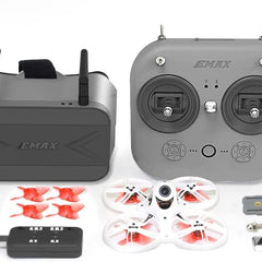 EMAX FPV Drone Tinyhawk 3 RTF Kit, First Person View Drones with Runcam Nano 4 Camera, 25-100-200 VTX Switchable, Mini Drone with Goggles and E8 Radio Transmitter for Kids Adults and Beginners