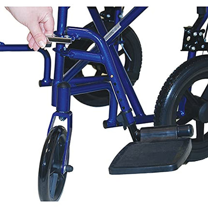 Drive Medical Transport Wheelchair Expedition Plus Travel Wheelchair Folding Wheelchair Lightweight Wheelchair
