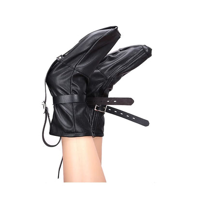 OnundOn Leather Boots Foot Restraint Set Doggy SM Bondage