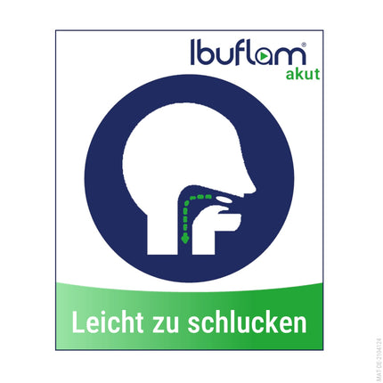 Ibuflam® acute 400 mg film-coated tablets - Fast pain relief and fever reduction with ibuprofen - 20 tablets