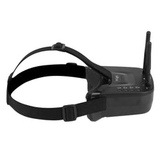 School Time FPV Drone Goggles, Portable Low Power FPV Goggles with Auto-Search 480 * 320 Display 5.8g Built-in 3.7V 1200mAh Battery for Model Airplane Parts Outdoor Use
