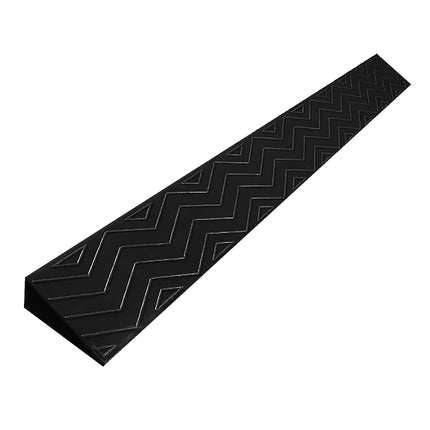 Door threshold ramp, wheelchair access ramp, wheelchair ramp, non-slip threshold ramp for doors, stairs, steps, sweeping robots, mobility scooters (black, 100 * 12 * 5cm)