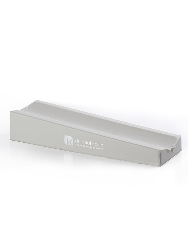 Dr. Paul Koch | Injection cushion 45x15cm | Foam padding | Washable PVC cover | Pre-shaped armrest | Ivory white | Made in Germany