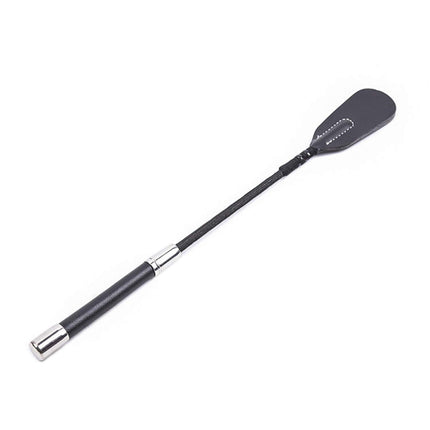 BDSMAGE 35cm Riding Whip Erotic Leather Whip with Feather Tickler Paddle, BDSM Bondage Set, Leather Flogger Spanking Feather Tickler Massage Feather Stick Sex Toy for Couples