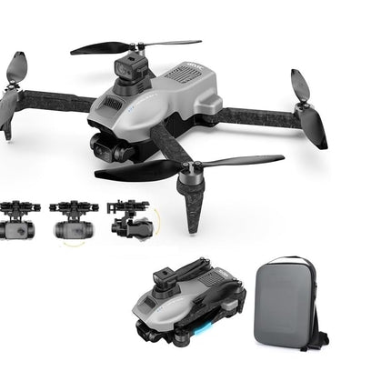 LUXWALLET Nocchi Fly-High - 5 Ghz WiFi GPS Drone - Laser Obstacle Avoidance - 3 Axis Gimbal Drone - 4K Camera Drone - Borstelloze Motor - Return To Home - Zilver