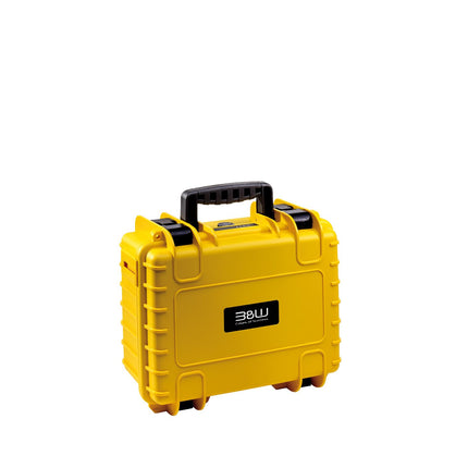 B&amp;W Outdoor Carrying Case for DJI Air 3, Air 3S and Fly More Combo Drone - Type 3000 Yellow - waterproof according to IP67 certification, dustproof, shatterproof and indestructible