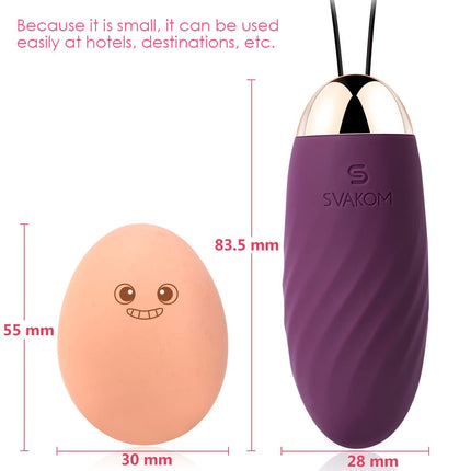 Deluxe vibrating egg with remote control, vibrating egg quiet and strong for her, G-spot clitoris stimulator, anal vibrator dildo with 26 vibration modes, sex toy for couples