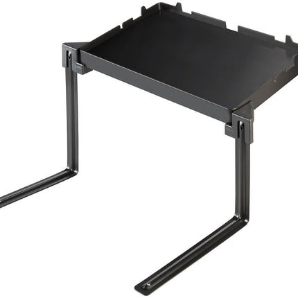 Carlo Milano table stand: Foldable bedside table, 34 x 22 cm, load capacity up to 3 kg, black (side table, bedside table, iPhone charging cable)