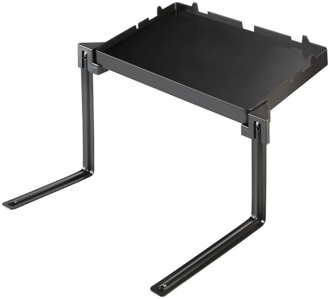 Carlo Milano table stand: Foldable bedside table, 34 x 22 cm, load capacity up to 3 kg, black (side table, bedside table, iPhone charging cable)