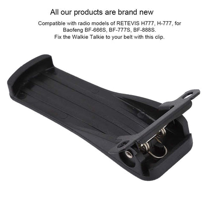 10 pieces walkie talkie clamp, walkie talkie clip for RETEVIS H777 BF 666S, BF 777S and BF 888S models