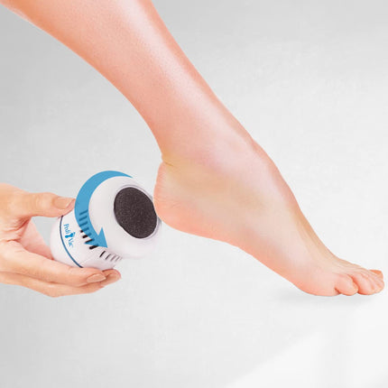 PediVac - electric callus remover - rechargeable - callus planer - callus rasp - foot care - pedicure - 2 attachments [coarse &amp; fine]