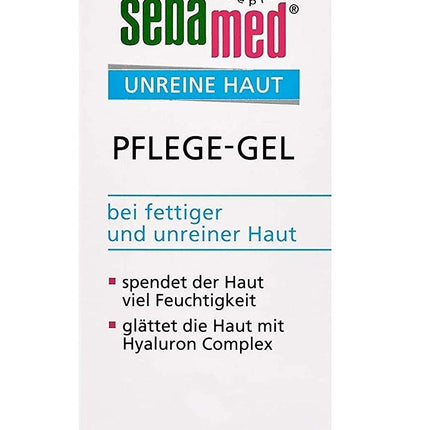sebamed Impure Skin Care Gel, smoothes the skin with Hyaluron Complex, soothes and cares for impure and oily skin, content 50 ml (1 pack)