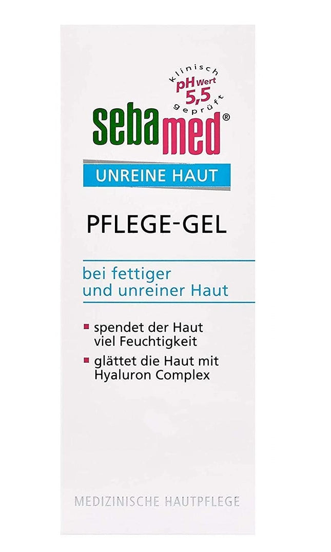 sebamed Impure Skin Care Gel, smoothes the skin with Hyaluron Complex, soothes and cares for impure and oily skin, content 50 ml (1 pack)