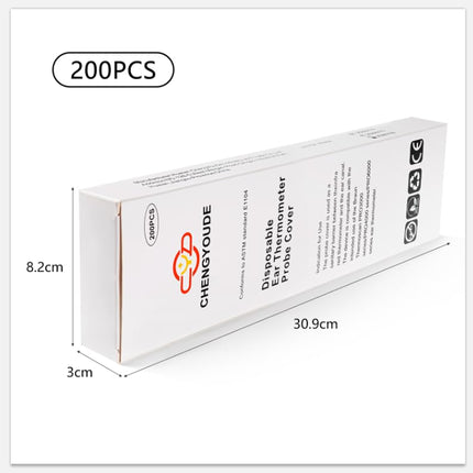200 pieces Braun fever thermometer protective caps, replacement protective caps, fever thermometer ear, disposable covers, ear thermometer protective caps for all Braun models ear thermometer