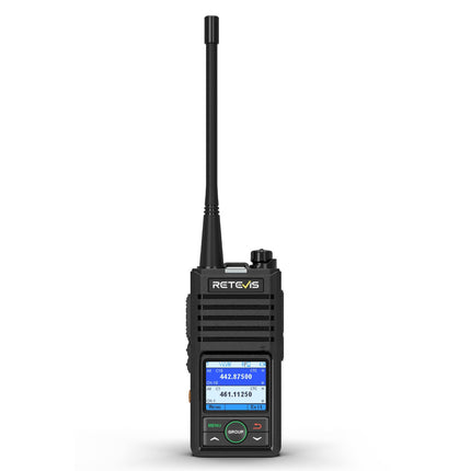 Retevis RB658 Walkie Talkies, Professional 2-Way Radio, APP Setting, Intelligent Noise Reduction, Alarm, 1800mAh Rechargeable Two-Way Radios for Adults, Motorcycle (1 Pack, Black)
