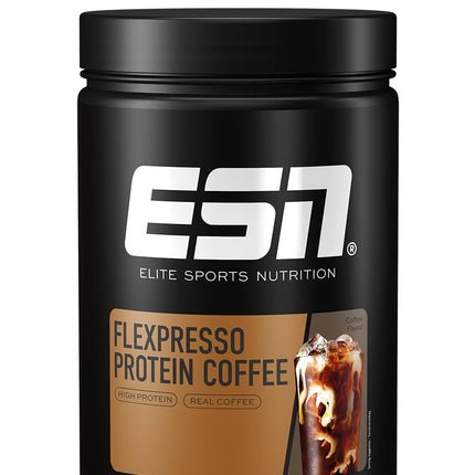 ESN Flexpresso Protein Coffee, Coffee, 908 g, Creamy protein coffee with up to 22 g of protein per serving - made in Germany (packaging may vary)
