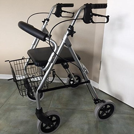 Trendmobil lightweight rollator LR 56 only 6.7 kg rollator including basket and stick holder - puncture-proof PU tires