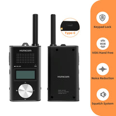 Rechargeable Walkie Talkies for Adults, Metal Housing Premium Long Range 2 Way Radio - PMR Walkie Talky with 1000 mAh Battery VOX Back Clip