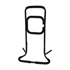 Standing and sitting aid, support frame with 3 handles, secure stand, metal, load capacity up to 120 kg, easy to transport, black