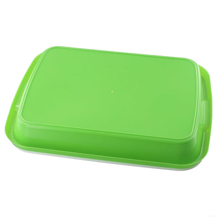 Microgreens germination tray made of plastic, 2 layers to maximize growth potential