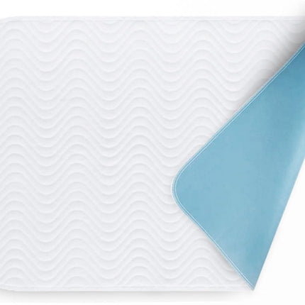 Incontinence pad 75x90 waterproof bed incontinence pad, washable, breathable, blue-white by Castejo CA3302/C (2)