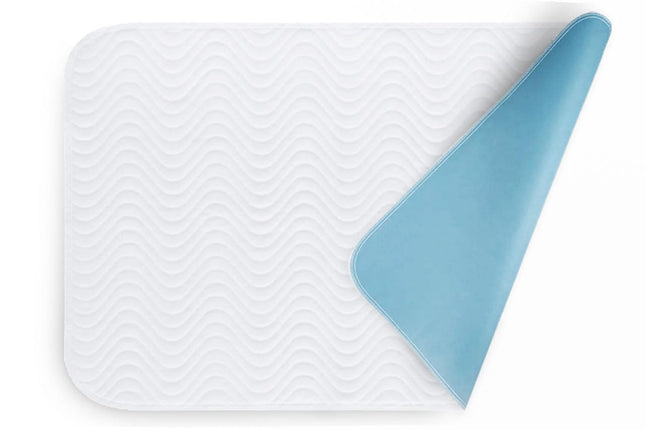 Incontinence pad 75x90 waterproof bed incontinence pad, washable, breathable, blue-white by Castejo CA3302/C (2)