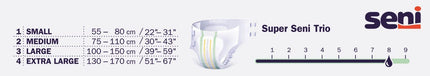 Super Seni Quatro - Size Large - 4200 ml - PZN 03151082 (6 x 10 pieces)