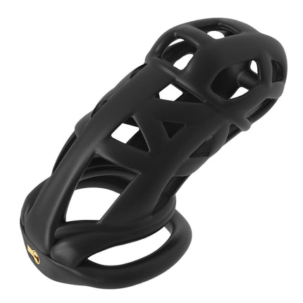 BDSMYOU 7.0 Cobra Penis Cage Chastity Cage, 3D Resin Chastity Cage for Men, with Super-Invisible Lock &amp; 4 Testicle Rings, Chastity Belt for Men, BDSM Toys Hard, Penis Cage Cock (7.0, XXL)