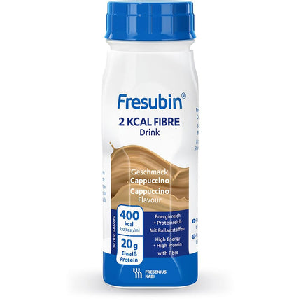 Fresenius Kabi Fresubin 2 Kcal Fibre Drink Mixed, with 6 Delicious Flavors, 200 ml (24 pieces)