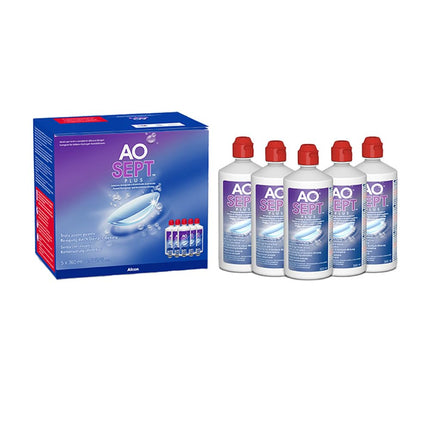 Aosept Plus Contact Lens Care Solution, Value Pack, 5 x 360 ml