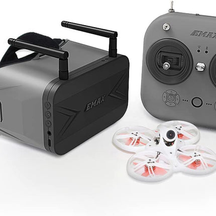 EMAX FPV Drone Tinyhawk 3 RTF Kit, First Person View Drones with Runcam Nano 4 Camera, 25-100-200 VTX Switchable, Mini Drone with Goggles and E8 Radio Transmitter for Kids Adults and Beginners