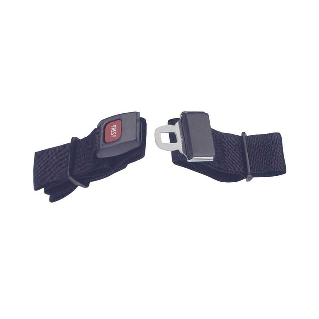1x Behrend wheelchair belt, belt, seat belt, seatbelt, wheelchair, metal lock, 2-part, 180 cm long