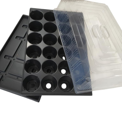 Quickpot stable growing plate with 24 planting holes + saucer + cover lid cover protective cover QP-24R