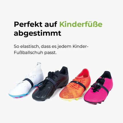 FUXSTAR - The Shoelace Fixing Band™ for football boots, shoelace holder against untidy loops, known from professional football camps, made from sustainable rPET (3 pairs)