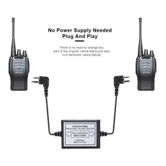 Hopcd K-Head Walkie Talkie Two-Way Relay Box, Intelligent Portable Plug and Play Two-Way Radio Repeater Box, 5-8km/1-2km Two-Way Repeater Box, K-Head Radio Repeater Box, RPT-2K Relay Walkie Talkie