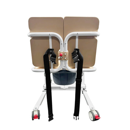 Patient lift for home, hydraulic transfer chair for elderly and sick people, 43-62cm lifting height, 180° split seat, easy transfer from beds, sofas and toilets