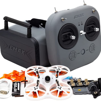 EMAX FPV Drone EZ Pilot Pro RTF Kit, First Person View Drones with 1200TVL E01 Camera, 25-100-200 VTX Switchable, Mini Drone with Goggles and E8 Radio Transmitter for Kids Adults and Beginners