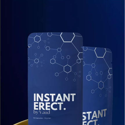 INSTANT ERECT by Vaud – Natural potency enhancer for men – High-quality erection capsules with Maca, L-Arginine, Ginseng &amp; Zinc – Swiss quality – 15 capsules – Natural Viagra alternative