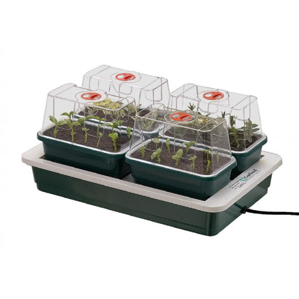 Garland Electric Mini Greenhouse with Heating and Ventilation, Plastic, 4 Pieces, 38.5 x 24 x 15.5 cm, Garden