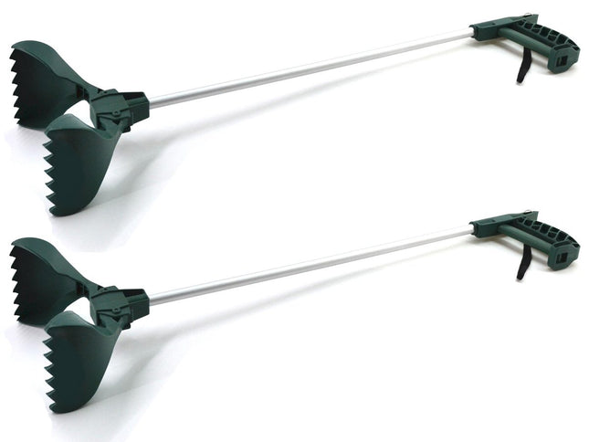 2x Universal Grabber with Shovel Aluminum Garbage Tongs Grabber Arm Waste Garbage Grabber Tongs Grabber Aid Garbage Grabber Lifting Aid Garbage Collector Grabber Claw