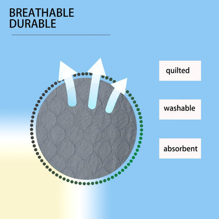 RIQINXIN waterproof incontinence seat cover 54x56 cm washable durable incontinence chair cover for armchairs, chairs, sofas, car seats, gray, set of 2