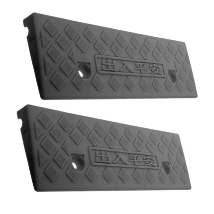 ULTECHNOVO 2 Pack Threshold Ramps for Loading and Stairs – Easy-to-Install Robust Rubber Ramp for Vehicles and Wheelchair Access
