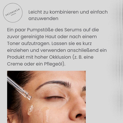 Pure hyaluronic serum, high dosage, vegan, suitable for dermaroller, alcohol-free, sensitive skin, 50 ml glass bottle, pure oils, Hyaluron Pur No20