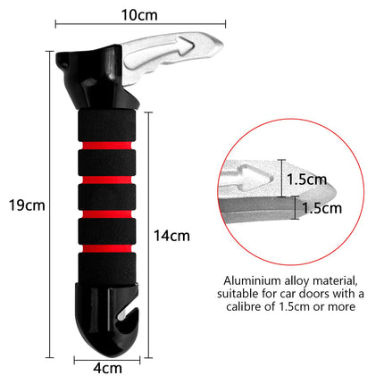 Car exit aid, 2 pieces car entry aid, 3 in 1 multifunctional car grab bar, window breaker, seat belt cutter, support handle car exit aid for seniors, disabled people, pregnant women