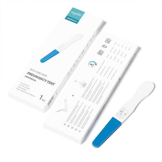 EUROPAPA® Pregnancy 1/2/3/4-PACK, Early Pregnancy Test, Over 99% Accuracy, 25 mlU/ml Sensitivity, Rapid Detection in 5 Minutes, hCG Self-Test